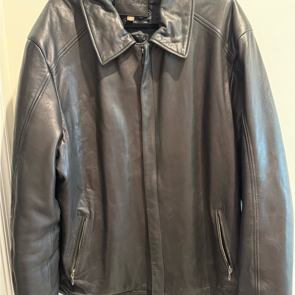 Men's Black Leather Jacket